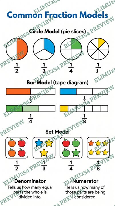 Common fractions Grade 4